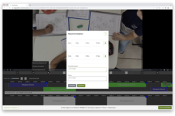 Annotation erstellen Screenshot der Lernplattform mit geöffnetem Dialog zur Bearbeitung von Annotationen