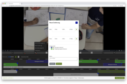 Neue Codierung Screenshot der Lernplattform mit geöffnetem Dialog zur Bearbeitung einer Codierung
